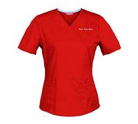 TAILOR'S Personalizzata Personalizzabile Ricamato Donna Tunica Sanitaria Casacca Ospedaliera Infermiera Dentista Badante Ospedale Laboratorio Uniforme
