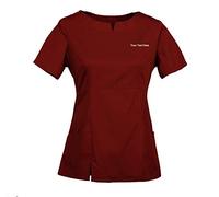 TAILOR'S Personalizzata Personalizzabile Ricamato Donna Tunica Sanitaria Casacca Ospedaliera Infermiera Dentista Badante Ospedale Laboratorio Uniforme