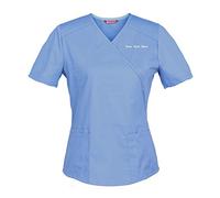 TAILOR'S Personalizzata Personalizzabile Ricamato Donna Tunica Sanitaria Casacca Ospedaliera Infermiera Dentista Badante Ospedale Laboratorio Uniforme
