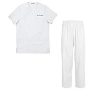 TAILOR'S Personalizzata Uomo Divisa Ospedaliera Uniforme Sanitaria Set con Casacca e Pantalone Divise Uniformi Medica Set con Maglia e Pantaloni Uniformi Mediche Personalizzabile