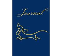 Tails of Inspiration: A 120-Page Lined Hardcover Notebook Featuring a Sleek Dachshund Design - Ideal for Daily Journaling, Creative Writing, or Thoughtful Gifts