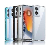 TailTech Custodia per Motorola Edge 50 Fusion - Cover posteriore in acrilico trasparente con cornice in TPU trasparente per Moto Edge 50 Fusion