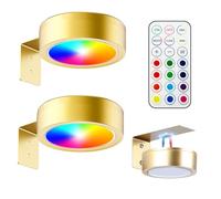TaimeiMao 2Pcs Luce per Quadri Senza Fili con Telecomando Magnetic Painting Light Lampada Applique Quadro Luci da Parete Interno a Batteria Luce Muro per Esposizione Pittura Vetrina (13 colori)