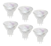 TaimeiMao 6 lampadine alogene MR11 GU4, 12V 35W, lampadine alogene MR11 a 2 pin, dimmerabili, spot, bianco caldo 2700K, 3,5 x 3,5 cm