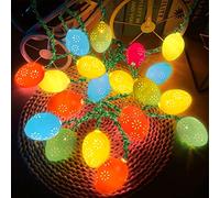 TaimeiMao Luci di Pasqua, 1.5M Luci di Pasqua a Uovo, Luci Stringa Led di Pasqua, Luci a Forma di Uovo, Uova di Pasqua Luci a Stringa LED, Uovo Luce Decorazioni Pasquali