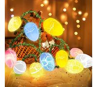 TaimeiMao Luci di Pasqua, 1.5M Luci di Pasqua a Uovo, Luci Stringa Led di Pasqua, Luci a Forma di Uovo, Uova di Pasqua Luci a Stringa LED, Uovo Luce Decorazioni Pasquali