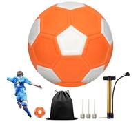 TaimeiMao Palla da Calcio Curva per Bambini, Palla Che Gira, Pallone da Calcio per Bambini in Gomma, Giocattoli da Calcio con Pompa per Allenamento di Calcio e Come Regalo - 20cm