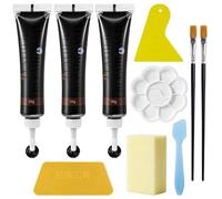 TaimeiMao Set da 3 Pezzi per la Riparazione della Pelle, Crema riparatrice per Pelle da 3X20 ml, restauratore per Pelle, riempitivo per la Riparazione della Pelle, per Il restauro di Crepe, Buchi