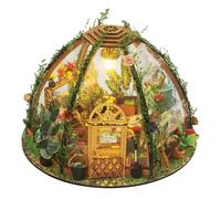 Taimimy Kit fai da te in Miniatura, DIY Case delle Bambole da Costruire in Legno con Luce LED kit di Costruzione per Adulti Decorazione Scaffale, Compleanno Regali di Natale (Casa dei fiori stellati)