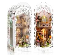 Taimimy Kit fai da te in Miniatura, DIY Case delle Bambole da Costruire in Legno con Luce LED kit di Costruzione per Adulti Decorazione Scaffale, Compleanno Regali di Natale (Casa dei Fiori)