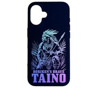 Taino Warrior Boriken Pride Indigeno Porto Rico Boricua Custodia per iPhone 16