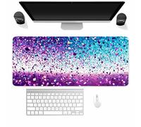 Tainrun Tappetino Mouse XXL 1500x800x3mm, Frammenti viola tappetino mouse Gaming, con Base Antiscivolo in Gomma, Tracciamento Ad Alta Precisione, Mousepad Grande per Computer e Ufficio