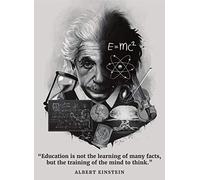 Tainsi Albert Einstein - Citazione ispiratrice e motivante, 12 x 18 pollici, 30 x 46 cm