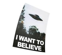 Tainsi I Want to Believe UFO Poster TV Series Kunst Riesen Poster, 42 x 30 cm