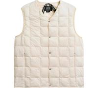 Taion - Gilet senza maniche in piumino - V-Neck Button Down Down Vest Off White per Donne in Nylon - Taglia S - Bianco