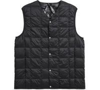Taion - Piumino senza maniche in piuma - V-Neck Button Down Vest Black per Uomo in Nylon - Taglia L - Nero