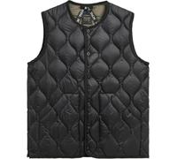 Taion - Piumino smanicato in piuma - Military Crew Neck Down Vest Soft Shell Black per Uomo in Nylon - Taglia S - Nero