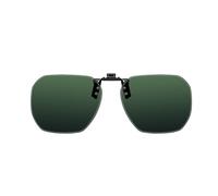 TAIOYHD Clip-on Polarizzate Flip-up da Uomo for Occhiali - Protezione Solare UV400, Lenti Polarizzate HD | for Guida e Uso All'aperto(JP008 dark green)