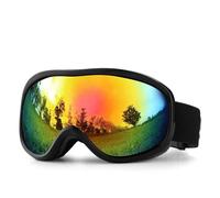 TAIOYHD Maschere da Sci da Uomo Antiappannamento a Doppio Strato, Maschere da Neve Antivento con Protezione UV, Adatte Sopra Occhiali da Vista for Sci, Escursionismo, Ciclismo(D)