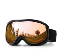 TAIOYHD Maschere da Sci da Uomo Antiappannamento a Doppio Strato, Maschere da Neve Antivento con Protezione UV, Adatte Sopra Occhiali da Vista for Sci, Escursionismo, Ciclismo(J)