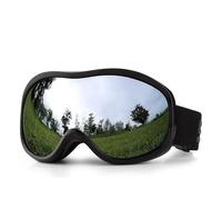 TAIOYHD Maschere da Sci da Uomo Antiappannamento a Doppio Strato, Maschere da Neve Antivento con Protezione UV, Adatte Sopra Occhiali da Vista for Sci, Escursionismo, Ciclismo(B)