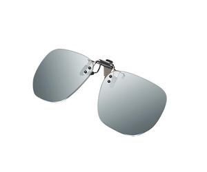 TAIOYHD Occhiali da Sole Polarizzati da Uomo con Clip for Occhiali - Flip-Up a 180°, Leggeri e Resistenti, Lenti Fotocromatiche/grigio-nere - Guida, Pesca, Ciclismo - for Miopia(Photochromic)