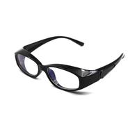 TAIOYHD Occhiali di sicurezza, anti-polline, per bambini, anti-luce blu, in silicone, occhiali di sicurezza per bambini, occhiali da sole con protezione laterale (nero)