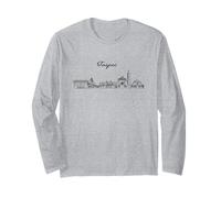 taipei, taiwan, illustrazione disegnata a mano, taipei, skyline della città Maglia a Manica
