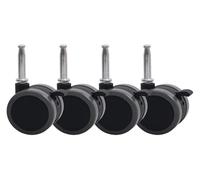 TAIPINGOZ Rotelle da Ufficio, Ruote Sedia Ufficio, Ruota Girevole for culle Ruote di Ricambio Anello Elastico Silenzioso for Pavimenti in Legno