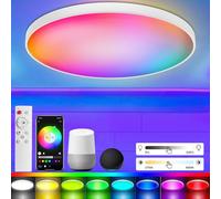 Taipow Plafoniera LED Soffitto 30W Cambia Colore RGB, Regolabile 2700K-6500K Dimmerabile, Controllo App/Telecomando, Luce Intelligente Compatibile con Alexa/Google Home per Camera da Letto Cucina
