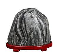 Taishan Stone by shigandang, pietra di Taishan Gandang Taishan Fengshui Maniglia originale per porta in pietra angolare Decorazione per la casa, 30 ~ 35 cm