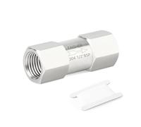 TAISHER 1 pezzi 304 Acciaio inox 1/2"BSP femmina x 1/2"BSP femmina Valvola di ritegno, prevenzione del riflusso, valvole di ritegno unidirezionali non di ritorno