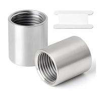 TAISHER 10 pezzi 304 Raccordo per tubi fusi in acciaio inox, accoppiamento, 1/2" x 1/2" BSP filettato femmina, per acqua, olio, aria e gas