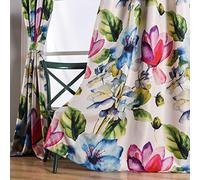 (TG. 84L |1 Panel) Taisier Home Elegante tenda con stampa astratta colorata, ten