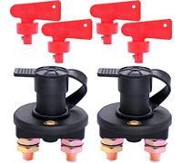 Taiss 2 pezzi Interruttore Batteria Principale Isolatore Isolamento Disconnessione Batteria con Due Chiavi Rimovibili, per Auto, Barca, Camion, Barche, Veicoli, RV ATV ATV DP-2