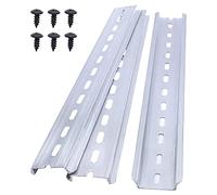 Taiss 3 pezzi guida DIN profilata in alluminio RoHS alluminio 35 mm di larghezza, 7,5 mm di altezza, lungo 250 mm / 10" DIN-250-L