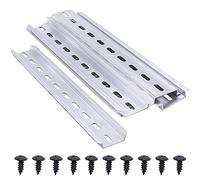 Taiss 5 pezzi barra din Guida DIN alluminio 3,5 cm di larghezza, 200mm di Lunghezza, 0,75 cm di Altezza barra din per l'installazione Nell'armadio di Distribuzione Nell'armadio di Controllo DIN-200-L