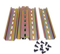 Taiss 5 pezzi Guida DIN barra din in Acciaio Colorato di Alta Qualità,per Installazione Nell'armadio di Distribuzione,Armadio Elettrico,Larghezza 35 mm,Altezza 7.5 mm, Lunghezza 150 mm/6 pollici