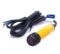 Taiss/Interruttore di Prossimità M18 Sensore Fotoelettrico a Riflessione Diffusa Sensore Ottico a tre Linee PNP NO（Normalmente aperto）30 cm Regolabile 6-36VDC E3F-DS30P1