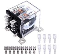 Taiss JQX-12F/2Z rele 24v dc Rele elettromagnetico di potenza 8 Pin 30A DPDT 2NO 2NC Rele Bobina per uso generale per controllo remoto, sistema di controllo automatico JQX-12F/2Z DC24V+DZ