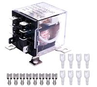Taiss /Relè elettromagnetico JQX-12F 2Z AC 220V Bobina 8 Pin 30A DPDT 2NO 2NC Relè di Potenza, con terminale a filo LJQX-30/2Z AC220V