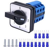Taiss universale commutatore a camma rotante 5 posizioni 12 terminali 20A 550V Interruttore selettore rotante con 12pezzi SV2-4s Terminale blu LW26-20 0-5/3