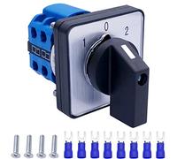 Taiss universale commutatore a camma rotante Commutatore 3 posizioni 8 terminali 20A 550V ON-OFF-ON Interruttore selettore con 8 pezzi SV2-4s Terminale blu LW26-20/2