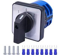 Taiss universale commutatore a camma rotante Commutatore 3 posizioni 8 terminali 32A 690V ON-OFF-ON Interruttore selettore con 8 pezzi SV2-4s Terminale blu LW26-32/2