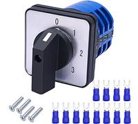 Taiss universale commutatore a camma rotante Commutatore 4 posizioni 12 terminali 32A 690V Interruttore selettore con 12 pezzi SV2-4s Terminale blu LW26-32 0-3/3