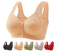 TAITUS Reggiseni per Donne anziane, Reggiseno con Chiusura Frontale, Reggiseni Push-up con Chiusura Frontale Senza Ferretto, Reggiseni Traspiranti a Copertura Totale per Tutti i Giorni (40,Skin)