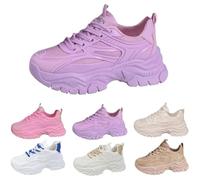 TAITUS Sneaker Scarpe Sportive Leggere da Donna con Plateau, Scarpe da Ginnastica da Donna Outdoor Leggere e Traspiranti con Plateau, Scarpe per Il Tempo Libero in Rete Traspirante (38,Purple)