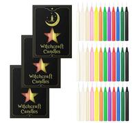 TAIVIN Candele Decorative,36 Candela Colorate,1,2 x 10 cm Bugia Piccole per Preghiere,Meditazione e Decorazioni per Feste