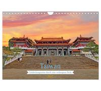 Taiwan - Entdeckungsreise durch eine verborgene Perle (Wandkalender 2027 DIN A4 quer), CALVENDO Monatskalender: Naturwunder, Tempel und moderne Metropolen.