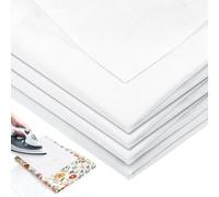 TAIXING 2 pezzi 1 × 1,5 m tessuto non tessuto stirabile da 50 g/m², tessuto non tessuto volumizzante da un lato, interfaccia fusible per cucito, rinforzo, fai da te, ricamo